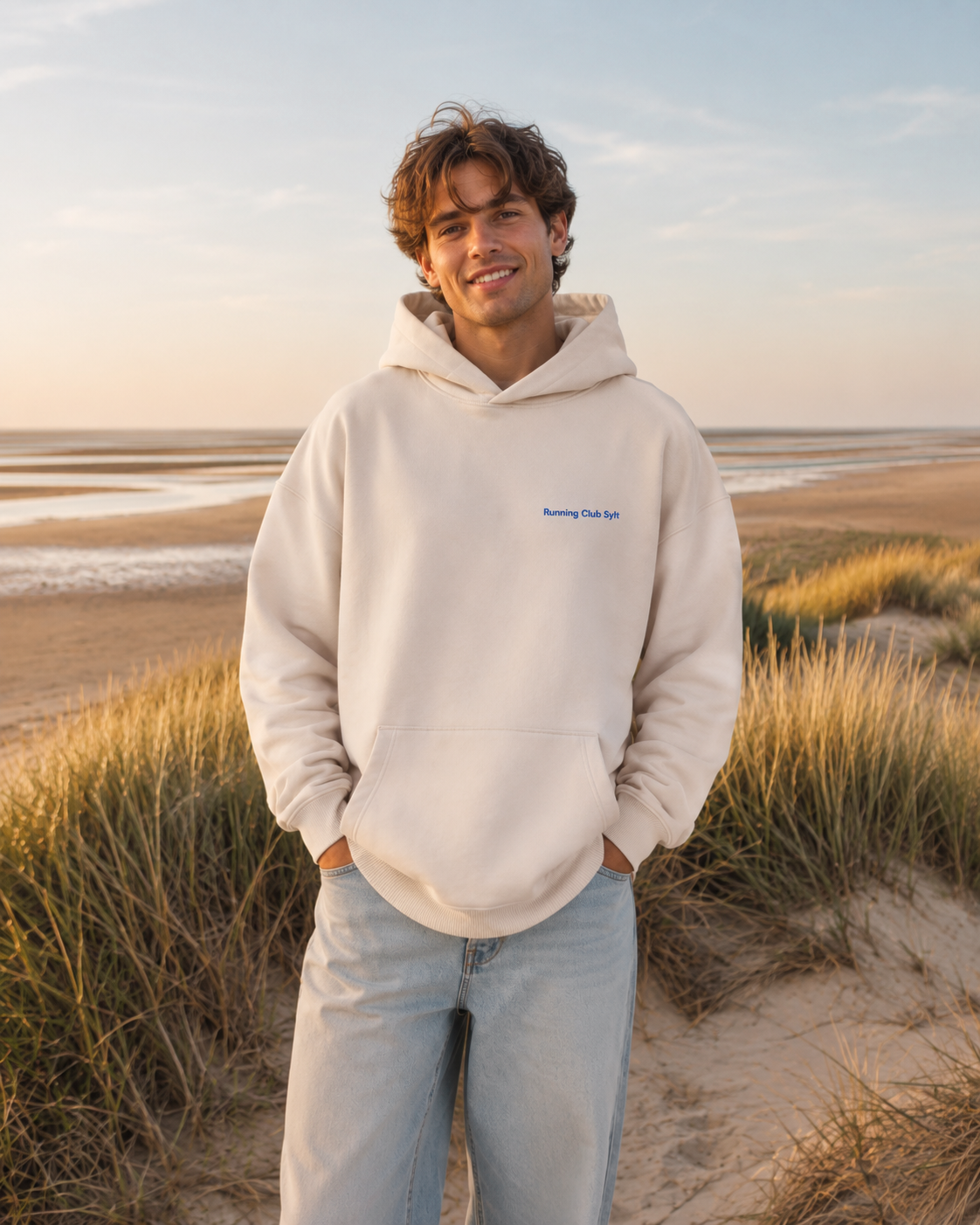 Running Club Sylt - Premium Hoodie Sand
