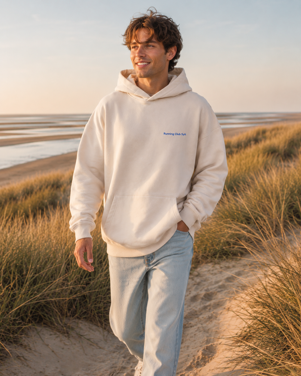 Running Club Sylt - Premium Hoodie Sand