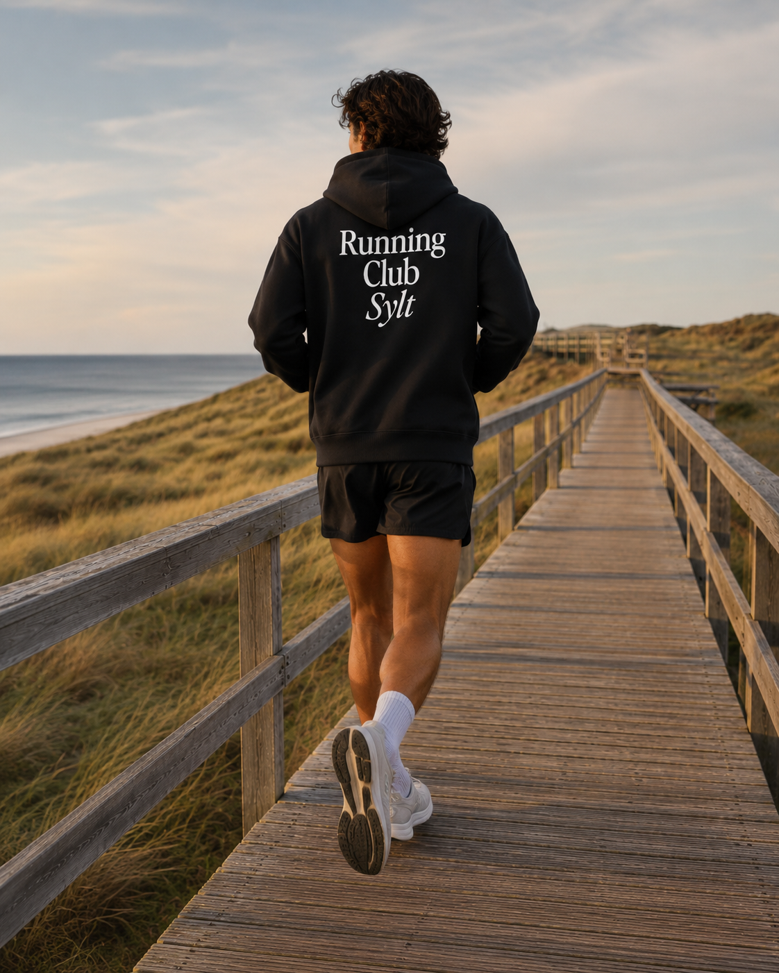 Running Club Sylt - Premium Hoodie Schwarz